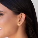 Ear Hook Liso Banhado a Ouro 18K - Foto 1